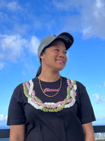 Blessed Triple Strand Pikake, Pakalana and Pink Lokelani Entwined Lei