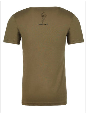 SOFT COTTON THIS IS WAR - MILITARY GREEN UNISEX T-SHIRT