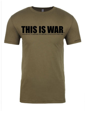 SOFT COTTON THIS IS WAR - MILITARY GREEN UNISEX T-SHIRT