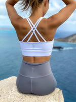 THIS IS WAR DOUBLE CROSSBACK SPORTS BRA